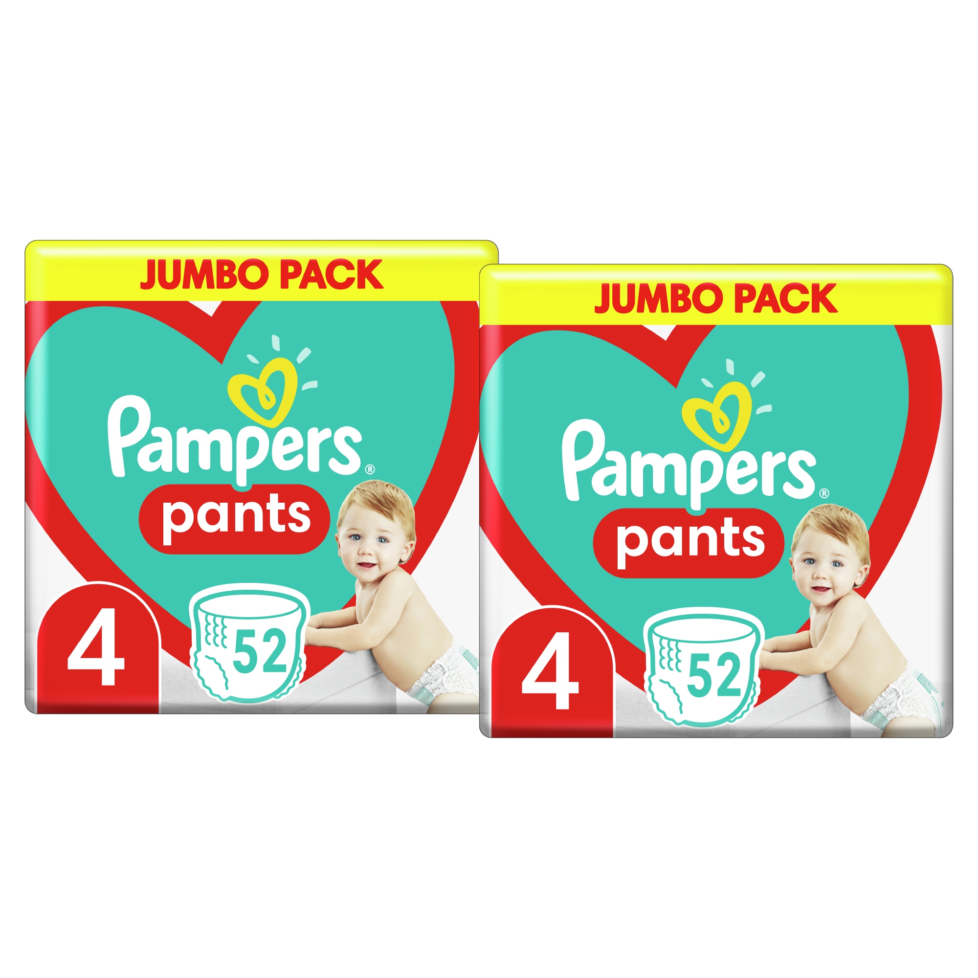 pampers pieluchomajtki pants 4 maxi 104 szt