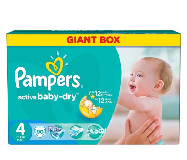 pampers avtive baby4 90szt