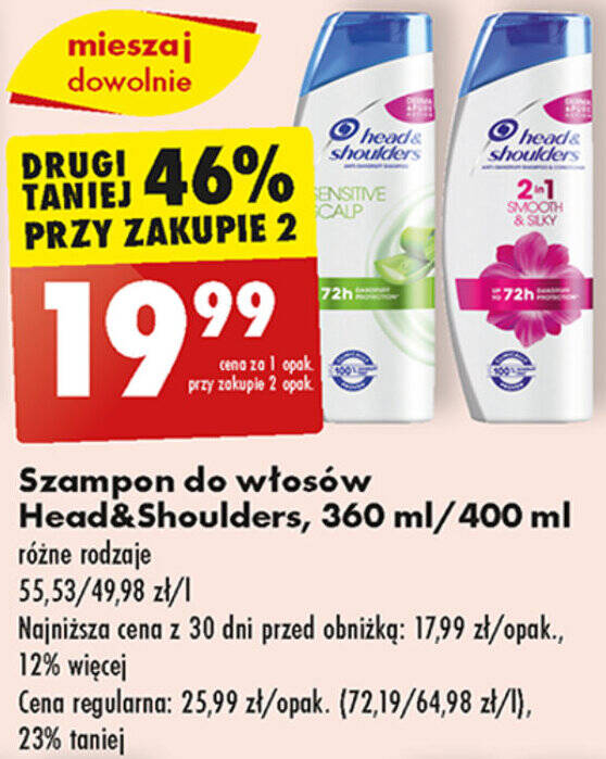 heden schouders szampon 500ml w biedronce