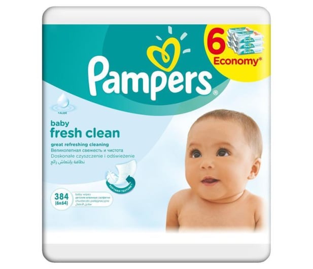 chusteczki nawilżane pampers 6x64