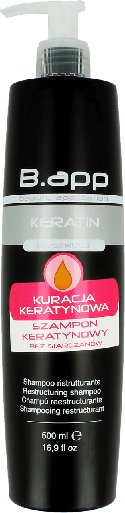 b app kuracja keratynowa szampon keratynowy do włosów 500 ml