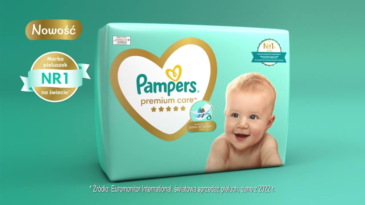 najnowsze ulepszenie pampers premium care