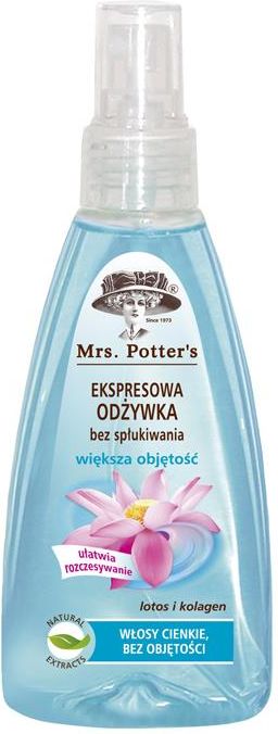 mrs potters ekspresowa odżywka bez spłukiwania do włosów farbowanych