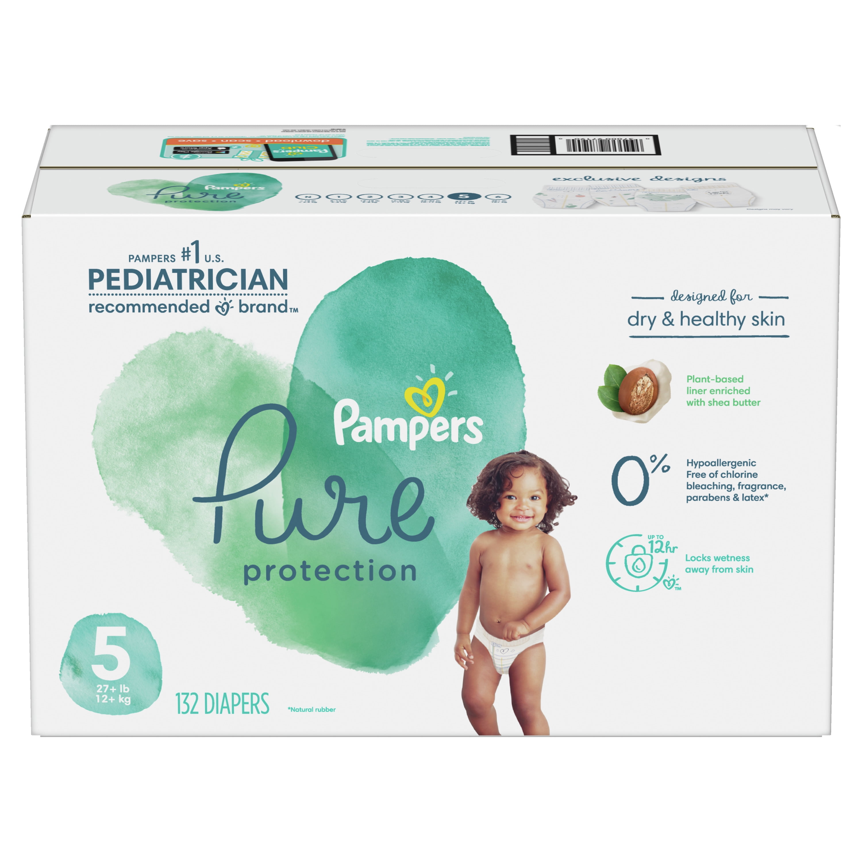 pampers pure protection 132