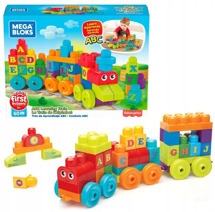 Pociąg do nauki ABC Mega Bloks DXH35