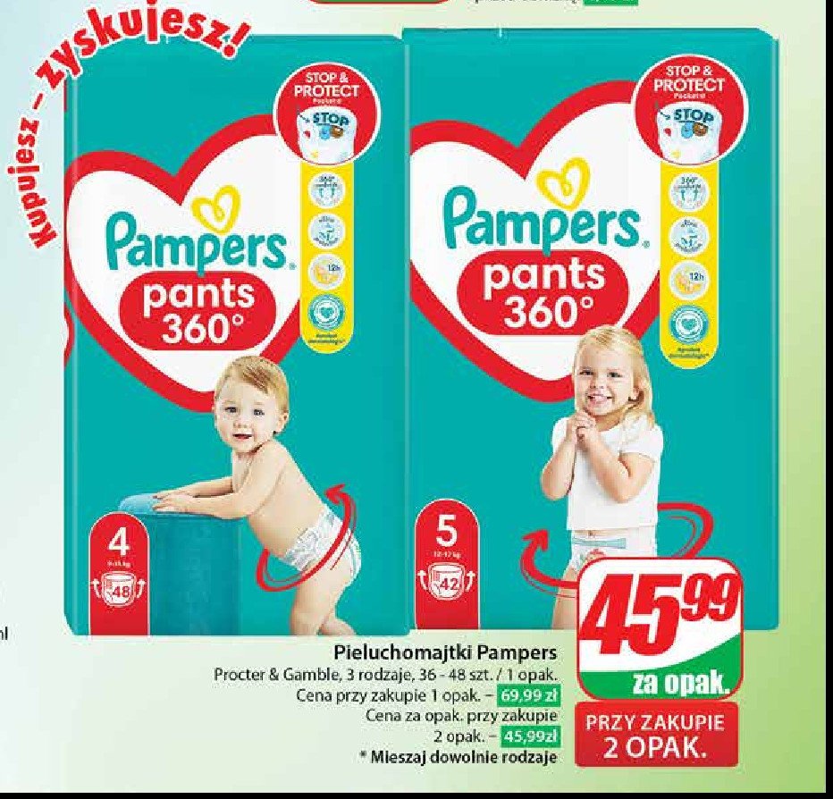 promocja pampers pants 4