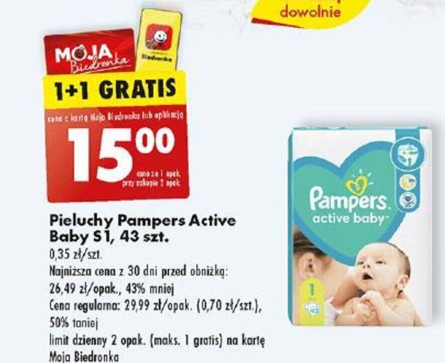 pampers 1biedronka