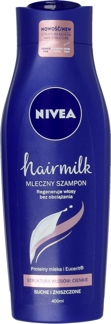 nivea hairmilk włosy normalne szampon