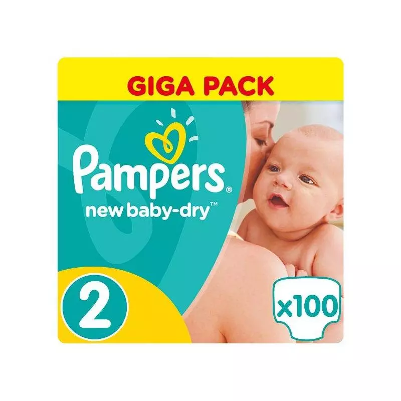 pampers new baby dry 2 100 szt