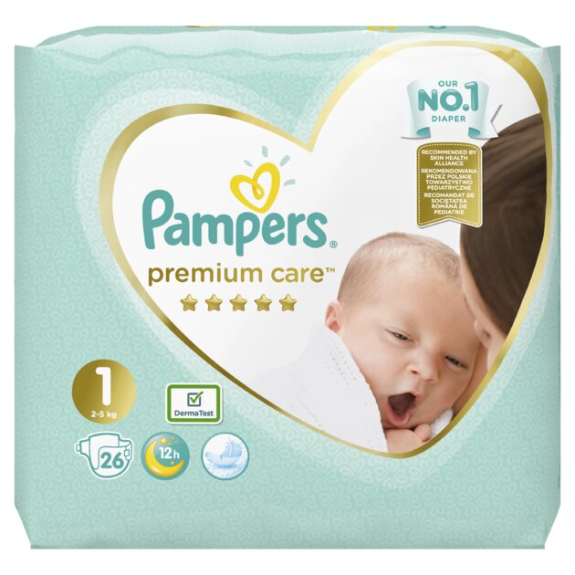 nowe pampers premium care z wzorem