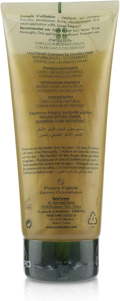 rene furterer okara blond szampon rozjaśniający 200 ml skład