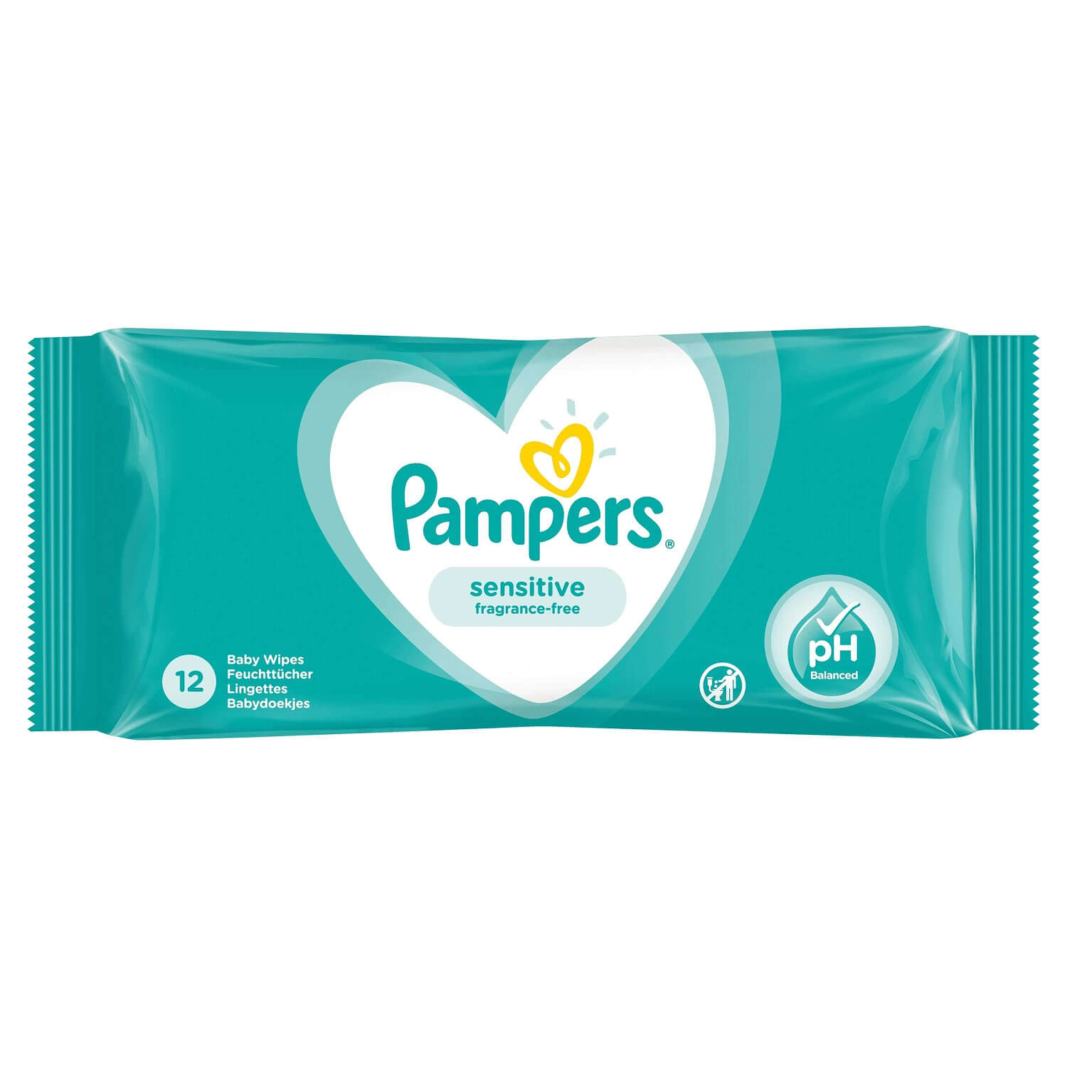 pampers sensitive chusteczki nawilżane 12szt