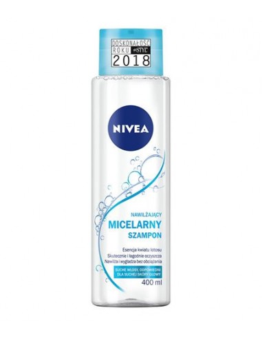 nivea nawilżający szampon micelarny 400 ml