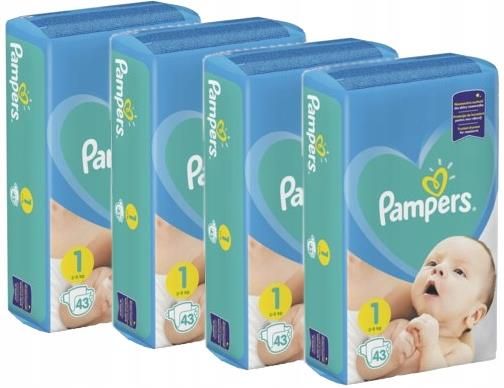 pieluchy pampers new baby 1 newborn 43szt ceneo