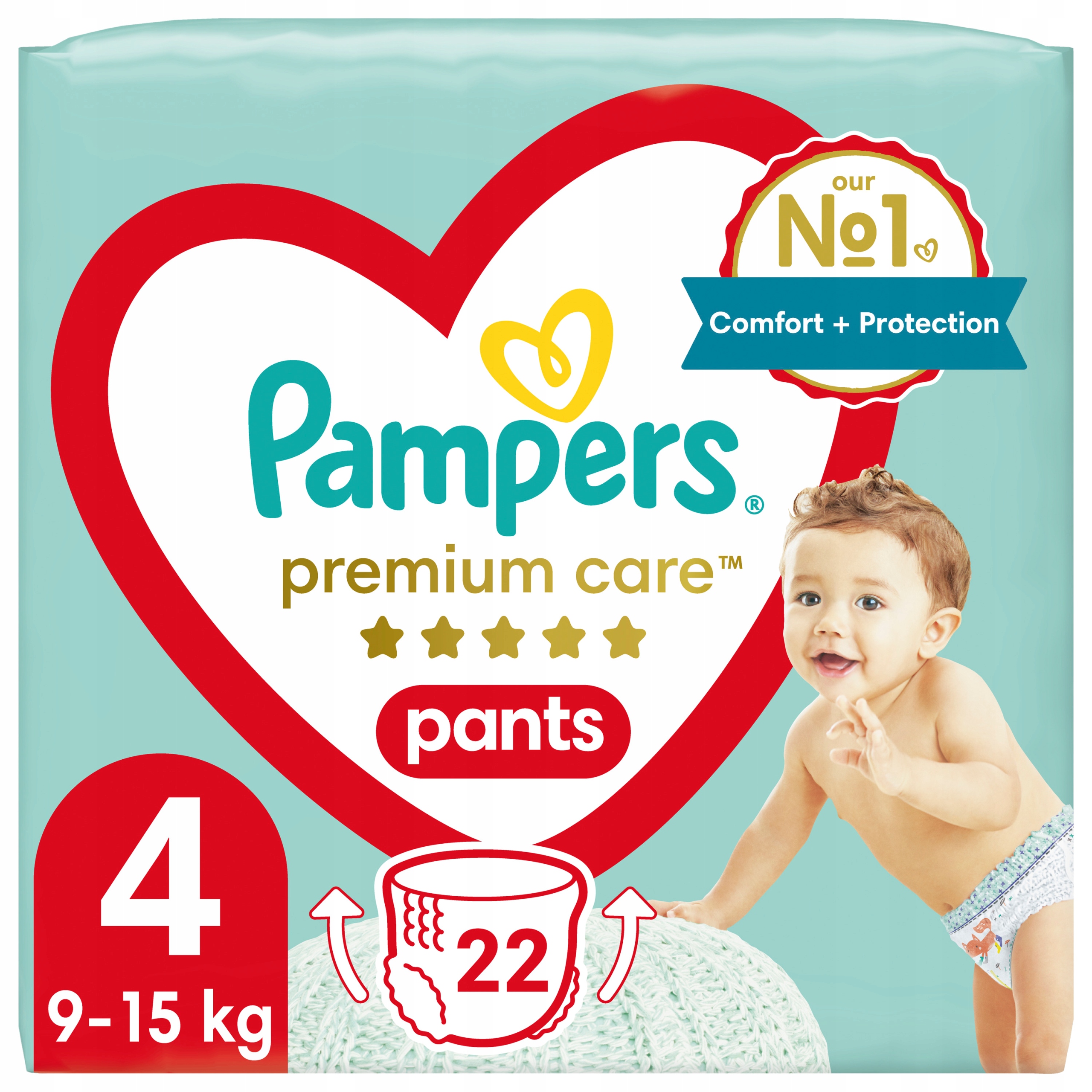 pampers premium care pants 4 22szt