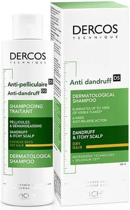 vichy dercos szampon przeciwłupieżowy włosy suche 200 ml