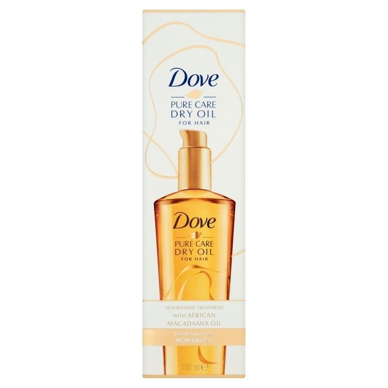 lekki olejek do włosów dojrzałych dove pure care dry oil