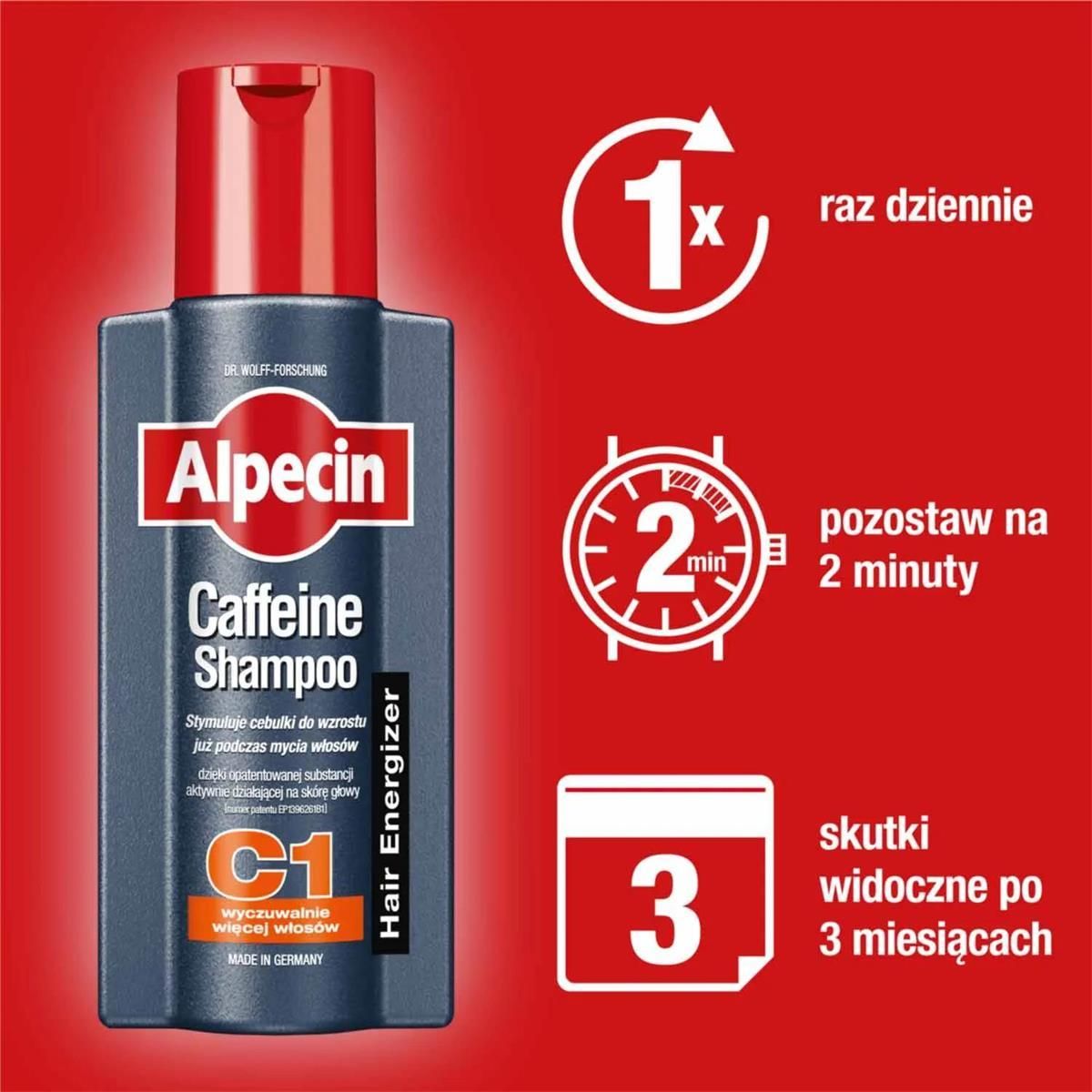 alpecin c1 caffeine szampon rezultsty