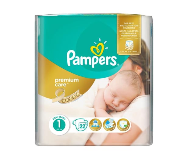 pampers premium protection 1 22szt