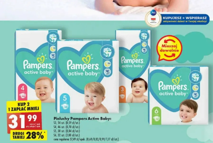 pampers biedronka allegro