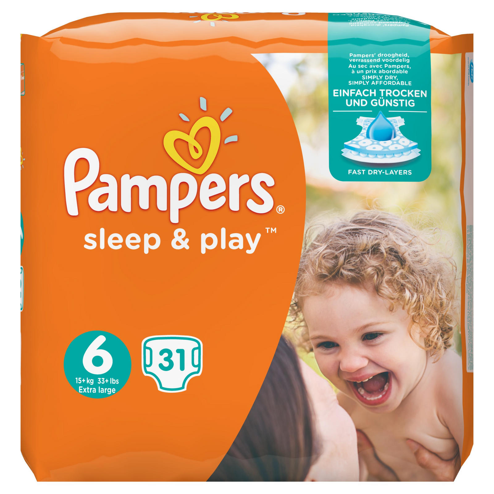 pampers pomaranczowe 6