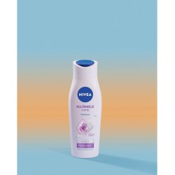 nivea hair milk szampon wyzwalający blask