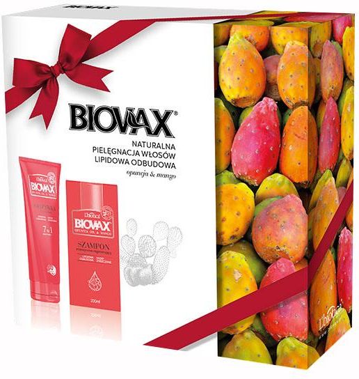 lbiotica biovax szampon intensywnie regenerujący olej z opuncji i mango