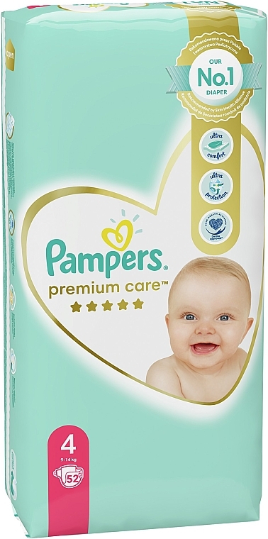 pampers premium care pieluchy 4 maxi 9-14 kg 52 szt