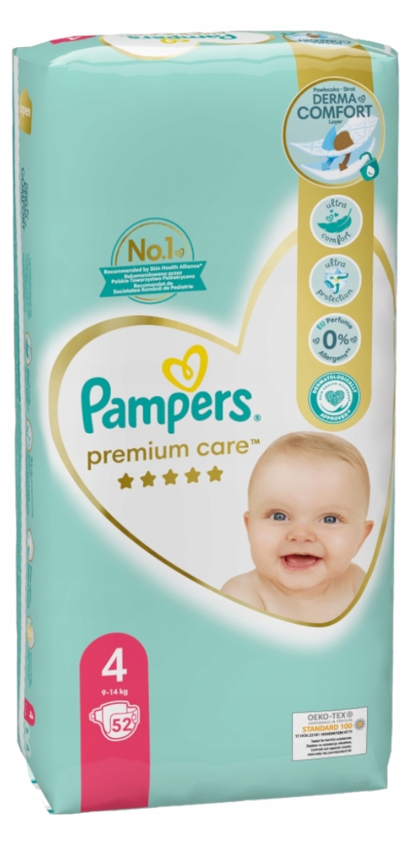 pieluchy pampers 4 52 waga