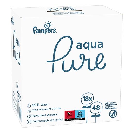 pampers aqua pure chusteczki opinie