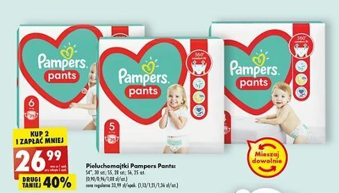 pieluchomajtki pampers 6 biedronka