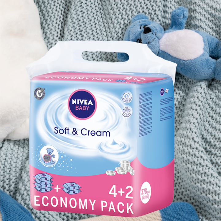 nivea baby chusteczki nawilżane soft & crem rosman