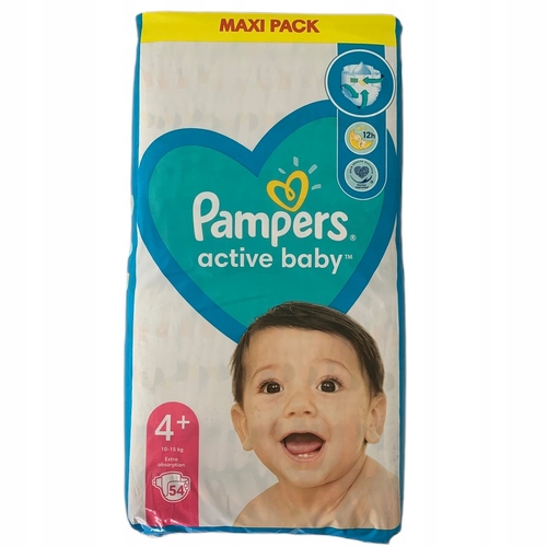 pampers active baby 4 54 szt