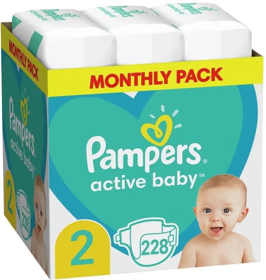 pieluszki pampers 2 mega pack 228