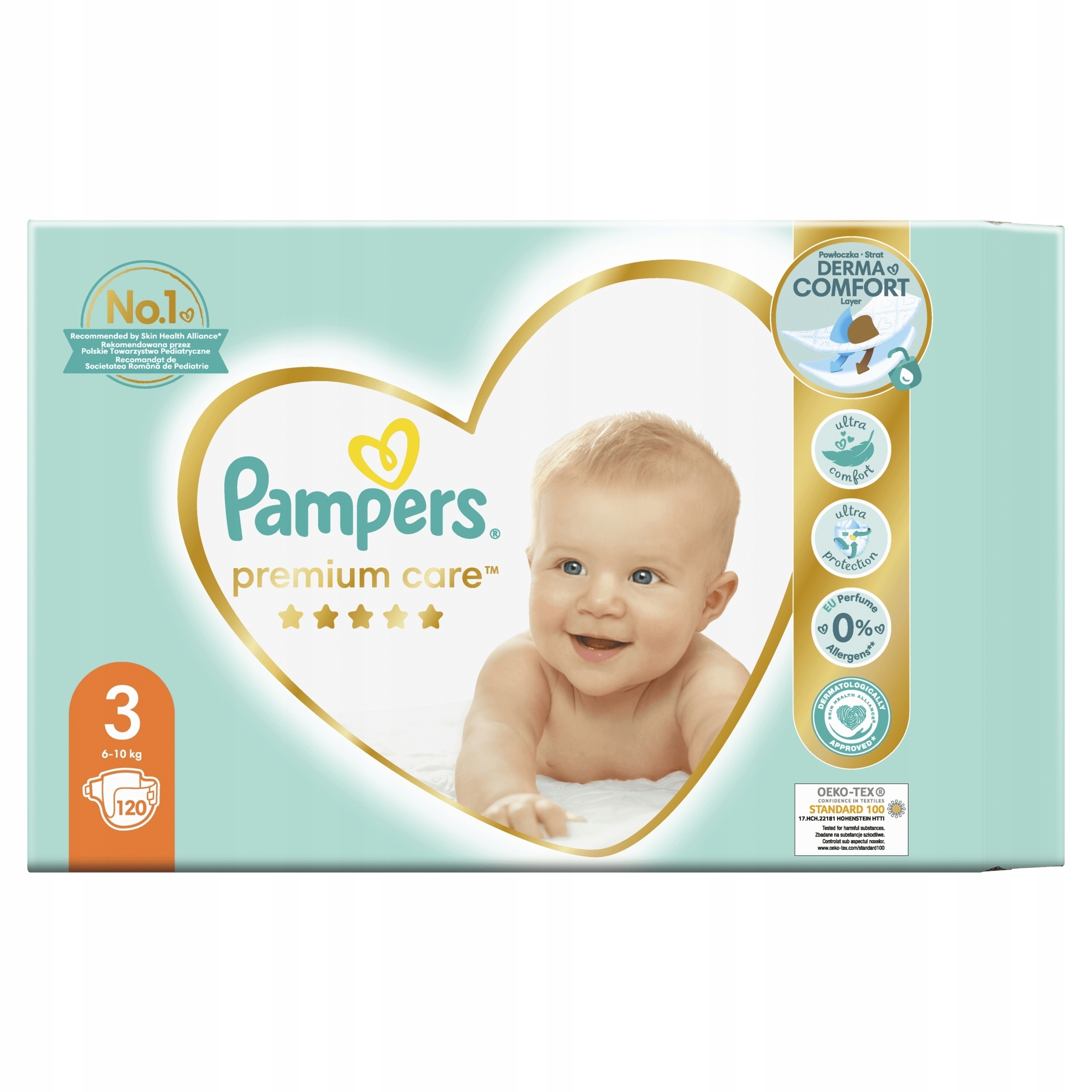 pieluchy pampers premium care 3 midi 120 szt