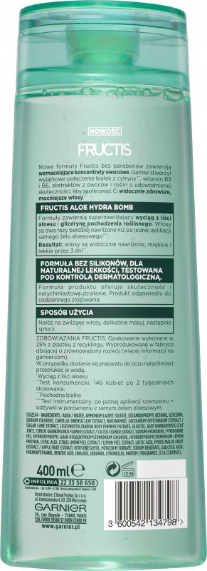 aloe hydra bomb szampon skład