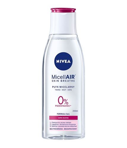 nivea skóra sucha płyn micelarny do mycia twarzy micelair