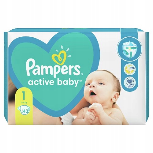 pampers new baby pieluchy 1 newborn 43 szt