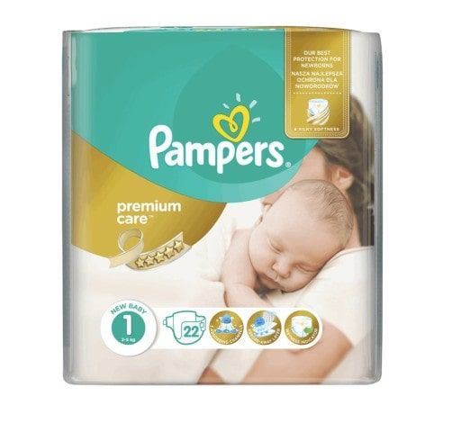 pampers premium care pieluchy jednorazowe rozmiar 1 newborn 22 szt