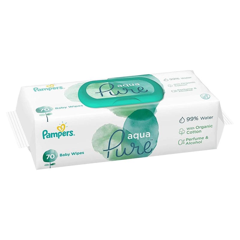 pampers aqua pure wipes 70