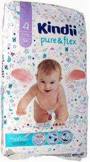 kindii pure&flex pieluchy maxi rozm 4 7-14 kg 64 szt