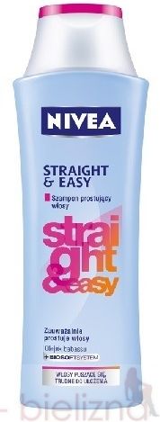 nivea szampon prostujący włosy straight &