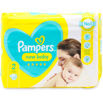 pampers new baby-dry pieluchy 2 mini 100szt