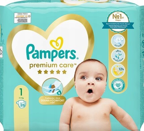 pampers premium care pieluchy jednorazowe rozmiar 1 newborn 22 szt