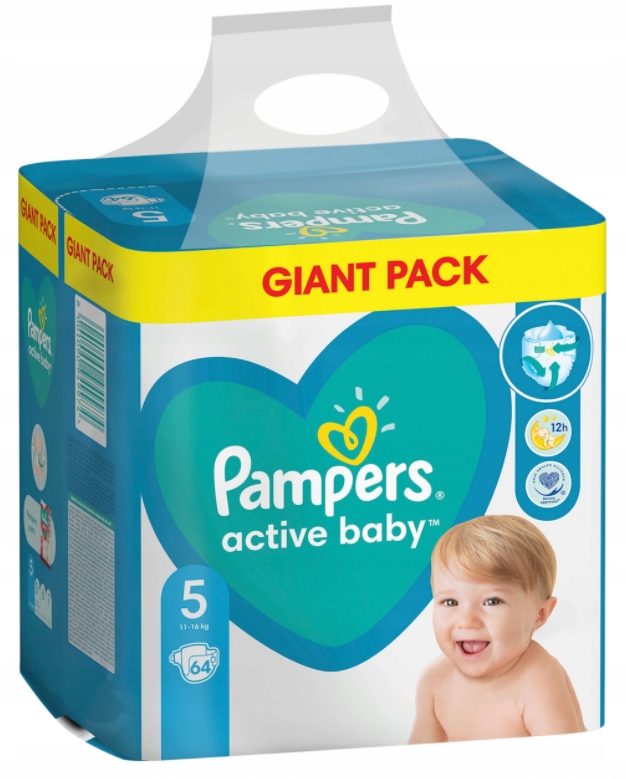 pieluchy pamper giant pack 5