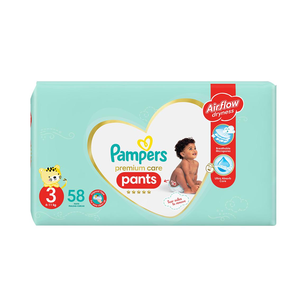 pampers premium care 3 pants cena