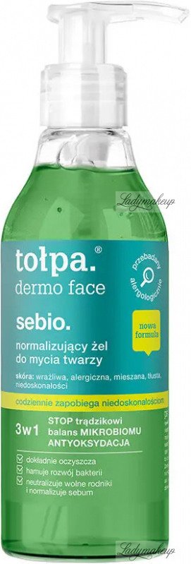 tołpa dermo face sebio normalizująca pianka do mycia twarzy