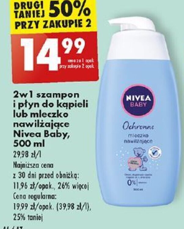 rossmann szampon.i plyn do kapieli nivea baby