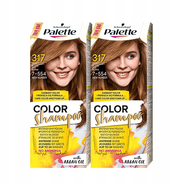 palette szampon koloryzujący orzechowy blond saszetk