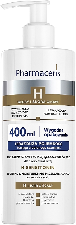 pharmaceris h sensitonin szampon kojąco nawilż do skóry wrażliwej